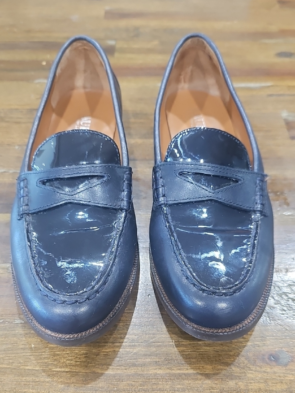 Lauren Ralph Lauren Blue Leather Penny Loafers